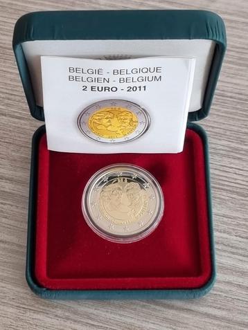Pièce commémorative belge de 2 euros 2009/2011 PROOF