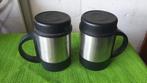 Lot de 2 mugs isotherme avec couvercle étanche, Maison & Meubles, Cuisine | Vaisselle, Comme neuf, Tasse(s) et/ou soucoupe(s)