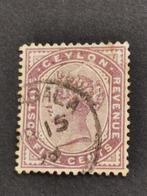 Ceylon 1886 - Koningin Victoria, Ophalen of Verzenden, Gestempeld, Zuid-Azië