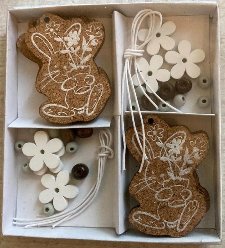 HOUT DECO 103 DECO knutsel set 6 dlg NIEUW, Hobby en Vrije tijd, Knutselen, Nieuw, Knutselwerk, Ophalen of Verzenden