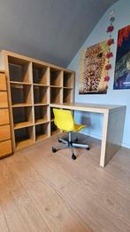 Kallax boekenrek 4x4 & bureau, Ophalen, Zo goed als nieuw, Bureau