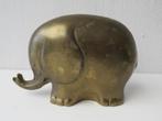 Éléphant en laiton vintage, Antiquités & Art, Curiosités & Brocante, Enlèvement ou Envoi