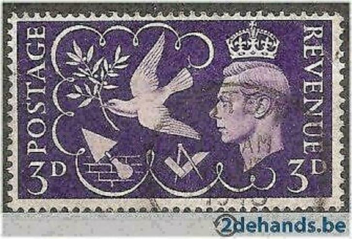 Groot-Brittannie 1946 - Yvert 236 - Een jaar bevrijding (ST), Postzegels en Munten, Postzegels | Europa | UK, Gestempeld, Verzenden