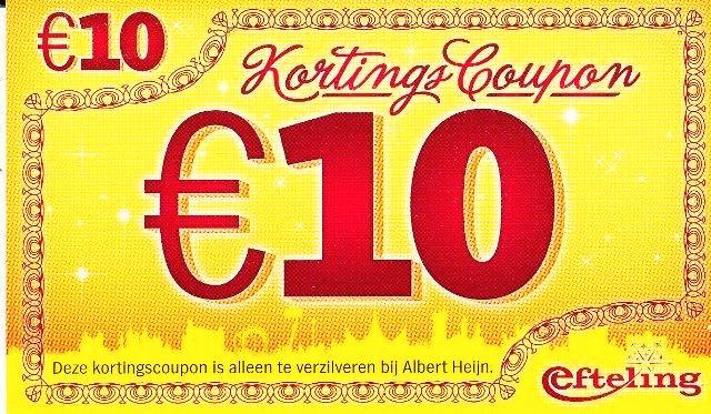 (e1) Efteling, kortingscoupon 2013, Collections, Efteling, Utilisé, Envoi