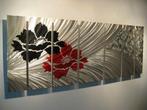" Metal 2 Flowers " prachtig 7 luik Metal Art, Enlèvement ou Envoi