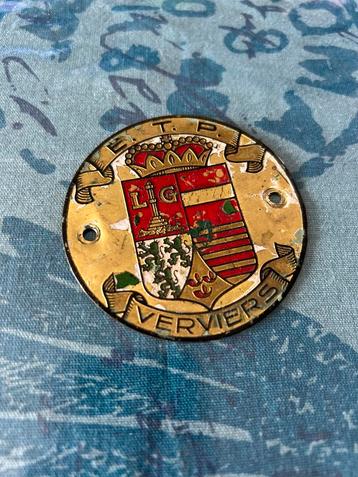 Plaque métallique ETP verviers  beschikbaar voor biedingen