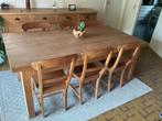 Eetkamer teak, Huis en Inrichting, Ophalen, Zo goed als nieuw, 6 tot 8 stoelen