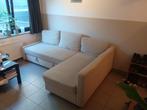 Hoekslaapbank met opberger te koop., Huis en Inrichting, Ophalen, Gebruikt, 125 tot 150 cm, Hoekbank