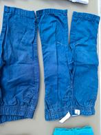 blauwe broek met lint 9m 74cm, Kinderen en Baby's, Babykleding | Maat 74, Ophalen of Verzenden, Zo goed als nieuw