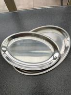 inox plateau ovale, Huis en Inrichting, Keuken | Servies, Ophalen, Gebruikt, Schaal of Schalen