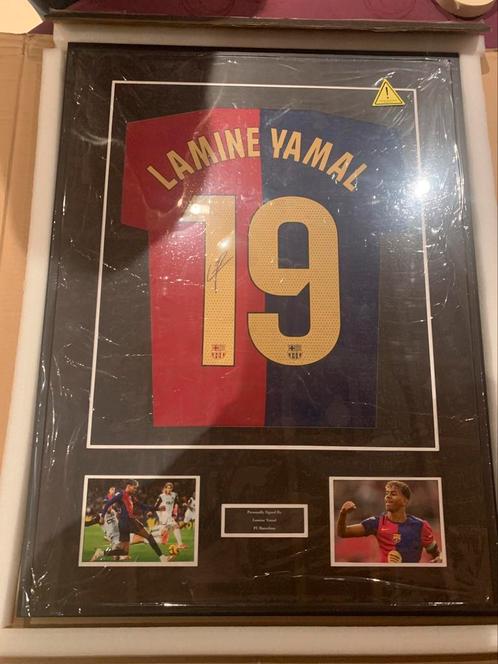 Gesigneerd Lamine yamal shirt, Sport en Fitness, Voetbal, Ophalen of Verzenden
