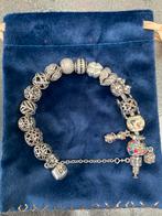 Pandora + charmes argent 925 18cm, Bijoux, Sacs & Beauté, Bracelets, Comme neuf, Argent, Argent