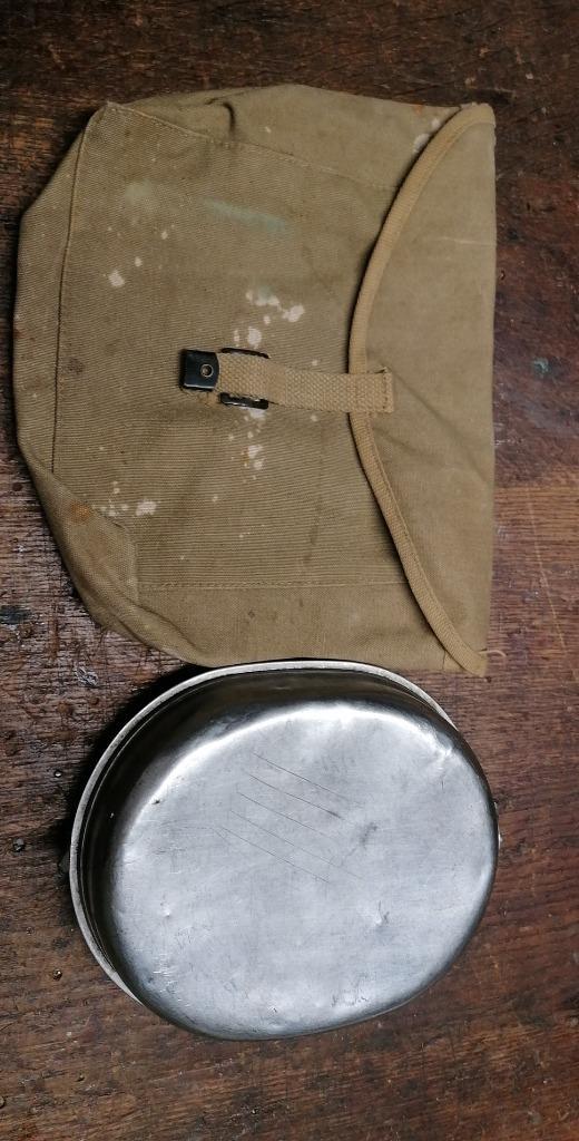 Amerikaanse militaire kom uit de Tweede Wereldoorlog + dekse, Verzamelen, Militaria | Tweede Wereldoorlog, Verzenden