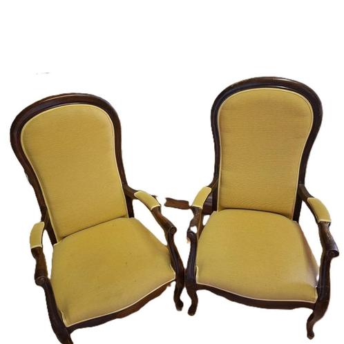 2 Zetels in Lodewijk XVI-stijl, Antiek en Kunst, Antiek | Meubels | Stoelen en Sofa's, Ophalen