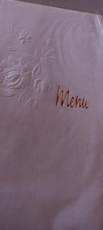 Menu kaarten, Enlèvement, Blanc