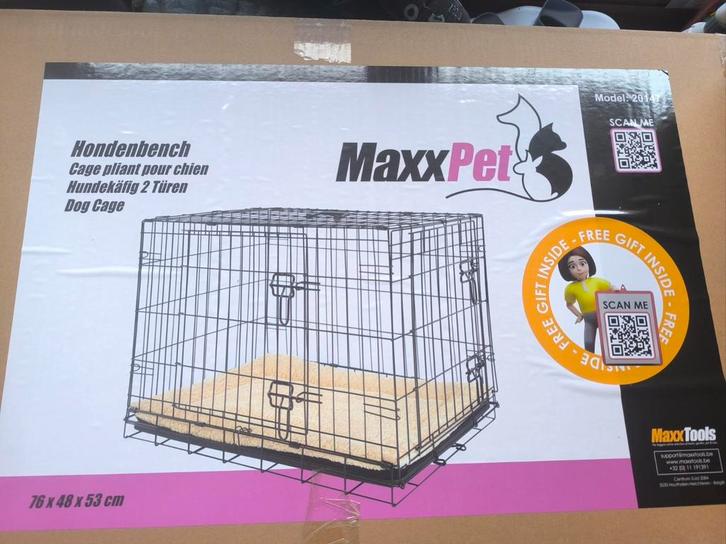 Plooibaar Hondenhok, bench, kooi, draadkooi, Dieren en Toebehoren, Hondenbenches, Nieuw, Ophalen
