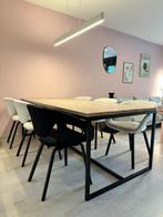 Eettafel stoelen in Teddy Bouclé van het merk Zuiver, Huis en Inrichting, Stoelen, Ophalen, Gebruikt, Wit, Stof