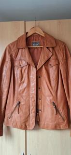 Lederen dames jas, Bruin, Maat 42/44 (L), Ophalen of Verzenden, Zo goed als nieuw
