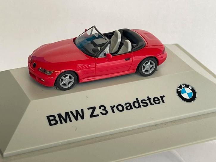 Herpa BMW Z3 roadster PC-box speciale BMW-uitgave 1/87, Hobby en Vrije tijd, Modelauto's | 1:87, Zo goed als nieuw, Auto, Herpa