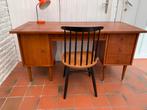 Vintage Scandinavisch teakhouten bureau, Huis en Inrichting, Bureaus, Gebruikt, Bureau