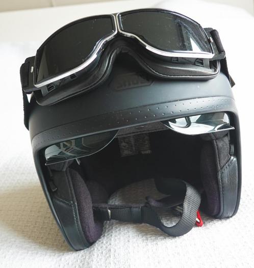 Shoei Jet JO helm - Medium matzwart, Motoren, Kleding | Motorhelmen, Jethelm, M, Shoei, Tweedehands, Ophalen of Verzenden