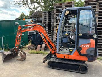Hitachi EX16 minigraver 1,6T graafmachine minikraan kraantje beschikbaar voor biedingen