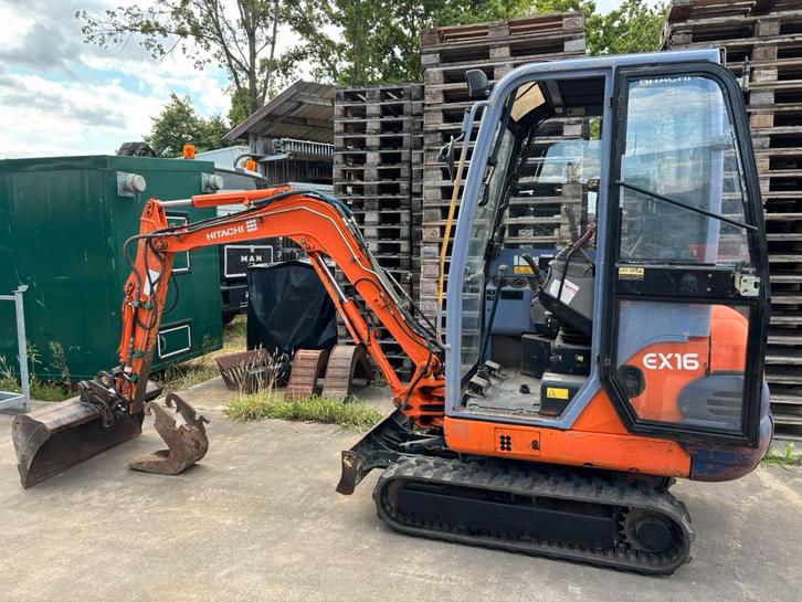 Hitachi EX16 minigraver 1,6T graafmachine minikraan kraantje, Zakelijke goederen, Machines en Bouw | Kranen en Graafmachines, Graafmachine