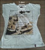 Leuk wit shirtje Nielsson 34, Manches courtes, Taille 34 (XS) ou plus petite, Porté, Nielsson