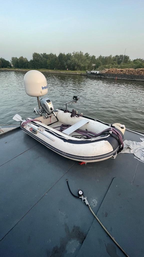 rubberboot, Watersport en Boten, Rubberboten, Gebruikt, Overige merken, Airdeck, Minder dan 70 pk, Benzine, Ophalen