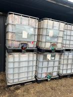 Ibc vaten 1000L, Tuin en Terras, Regentonnen, Ophalen, Kunststof, Gebruikt, Met kraantje