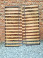 houten twijfelaar, Huis en Inrichting, Slaapkamer | Bedden, Gebruikt, 210 cm, Bruin, 140 cm