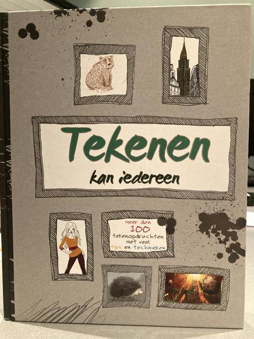Tekenen kan iedereen - meer dan 100 tekenopdrachten met veel, Boeken, Kinderboeken | Jeugd | 13 jaar en ouder, Zo goed als nieuw