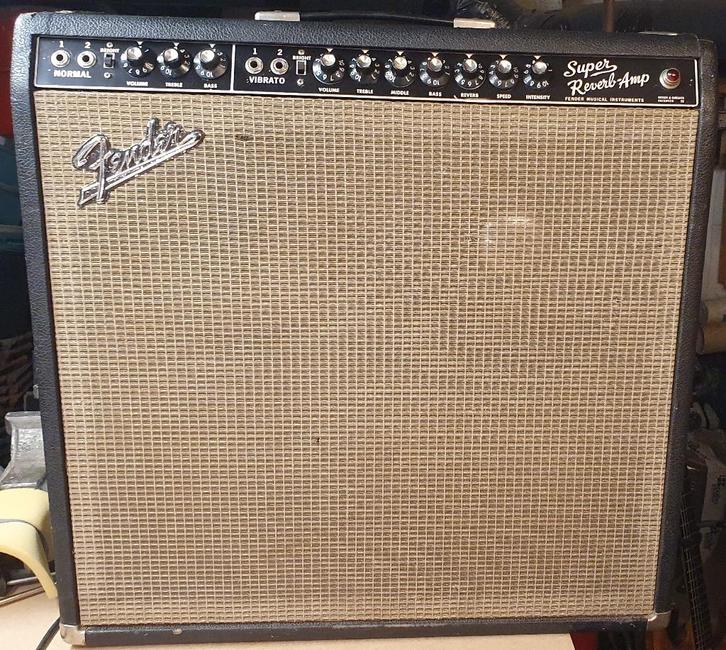 Fender Super Reverb Black Panel 1965/66, Musique & Instruments, Amplis | Basse & Guitare, Utilisé, Guitare, Enlèvement ou Envoi