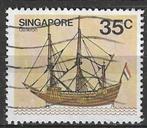 Singapore 1980 - Yvert 340 - Galjoen (ST), Timbres & Monnaies, Timbres | Asie, Affranchi, Envoi