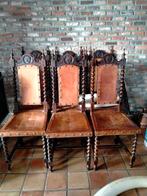 6 Antieke stoelen, Ophalen, Gebruikt, Spaanse stijl, Bruin