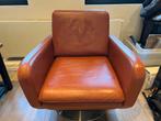 TK: Prachtige cognac kwaliteitsleder draaifauteuil Als NIEUW, Huis en Inrichting, Zetels | Zetels en Chaises Longues, Ophalen of Verzenden