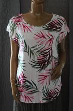 Only bloese met blaren ecru/groen/roze maat 40, Vêtements | Femmes, Blouses & Tuniques, Comme neuf, Taille 38/40 (M), Autres couleurs