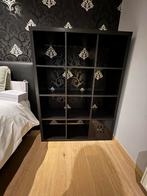 Open kast zwart 112x 147 cm met 1 opbergbak, Huis en Inrichting, Kasten | Boekenkasten, Ophalen, Zo goed als nieuw
