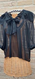 Doorschijnend bloesje 50cm van oksel tot oksel cutis, Kleding | Dames, Blouses en Tunieken, Cutis, Zwart, Maat 42/44 (L), Ophalen of Verzenden