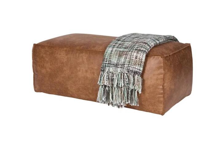 Pouf rectangulaire éco marron, Huis en Inrichting, Zetels | Voetbanken en poefs, Gebruikt, Minder dan 50 cm, 75 tot 100 cm, Rechthoekig