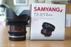Samyang 12mm T2,2 CINE  voor Sony E-mount, Ophalen of Verzenden, Zo goed als nieuw, Groothoeklens