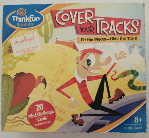 Cover Your Tracks - Thinkfun (Smart Games), Hobby en Vrije tijd, Gezelschapsspellen | Bordspellen, Zo goed als nieuw, Een of twee spelers