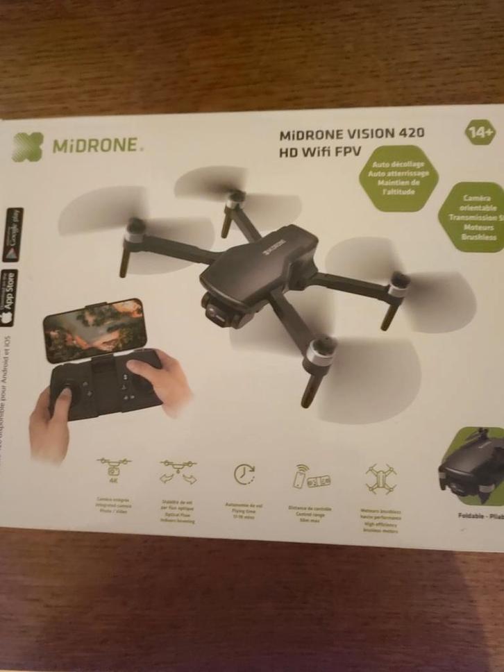 Middrone Vision 420 HD WiFi FPV-drone, Audio, Tv en Foto, Drones, Gebruikt, Ophalen