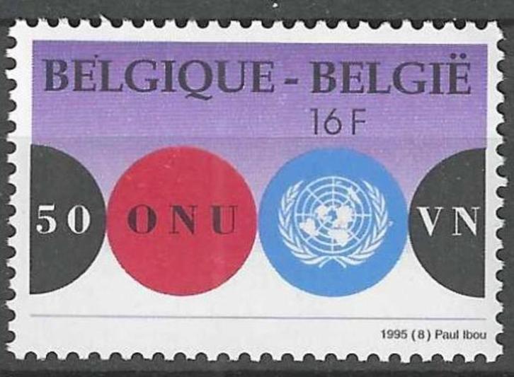 Belgie 1995 - Yvert 2600 /OBP 2601 - 50 jaar UNO (PF), Postzegels en Munten, Postzegels | Europa | België, Postfris, Verzenden