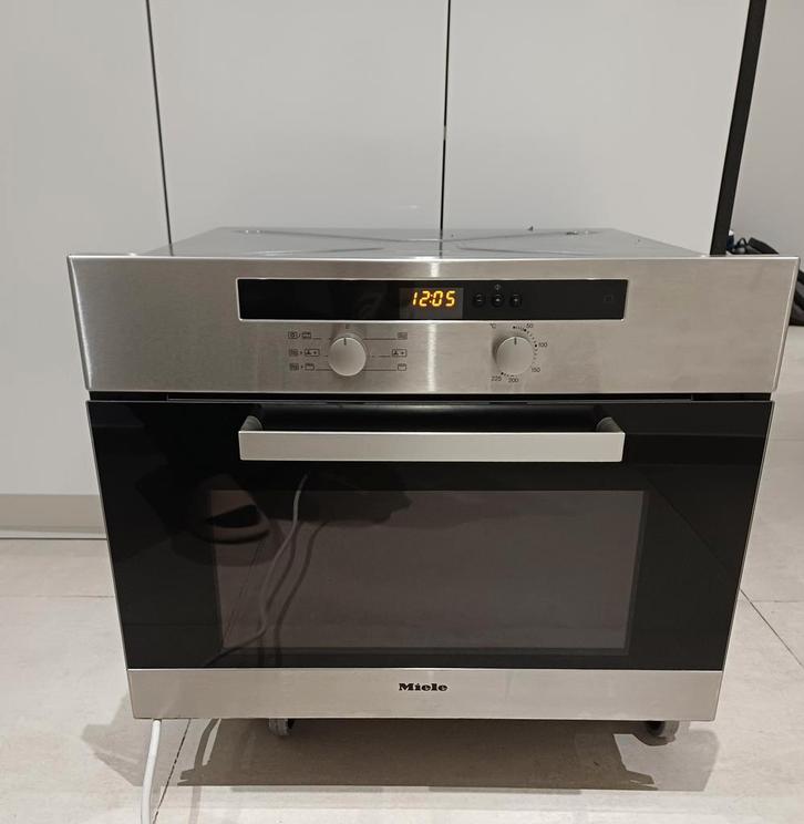 Miele CleanGlass Combi-magnetron oven, Elektronische apparatuur, Ovens, Zo goed als nieuw, Inbouw, Oven met grill, Hete lucht