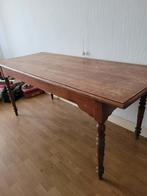 Gratis massief eiken   burentafel, Huis en Inrichting, Tafels | Eettafels, Ophalen, Gebruikt, 150 tot 200 cm, Eikenhout