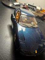 Ferrari 456 GT blauw – schaalmodel 1:18, Hobby en Vrije tijd, Ophalen of Verzenden, Gebruikt, Burago