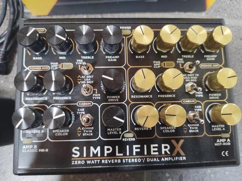Simplifier X (DSM & Humboldt) dual channel amp/cabsim/DI..., Muziek en Instrumenten, Effecten, Zo goed als nieuw, Distortion, Overdrive of Fuzz