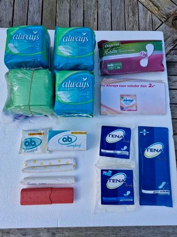 NIEUW : Always maandverband en o.b. tampons beschikbaar voor biedingen