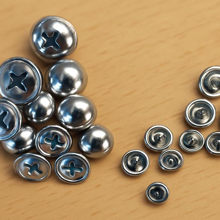 Bolle kop spijkers - Chroom 12mm - 10 stuks, Motoren, Accessoires | Onderhoudsmiddelen, Ophalen of Verzenden